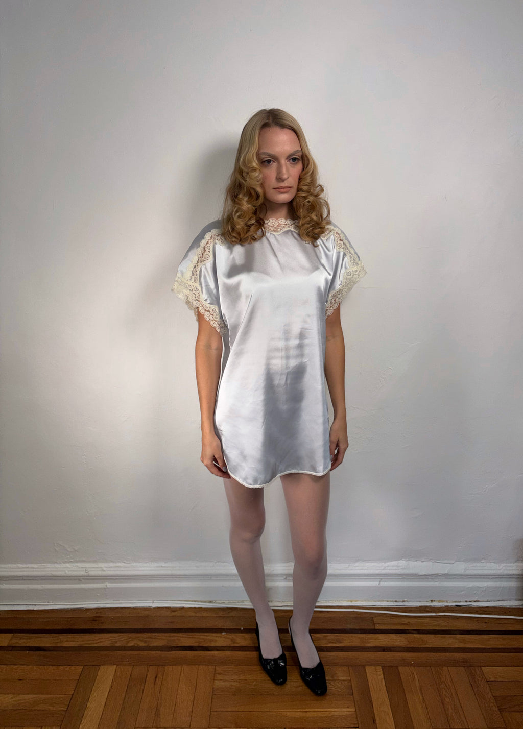 Vintage Light Blue Slip Dress