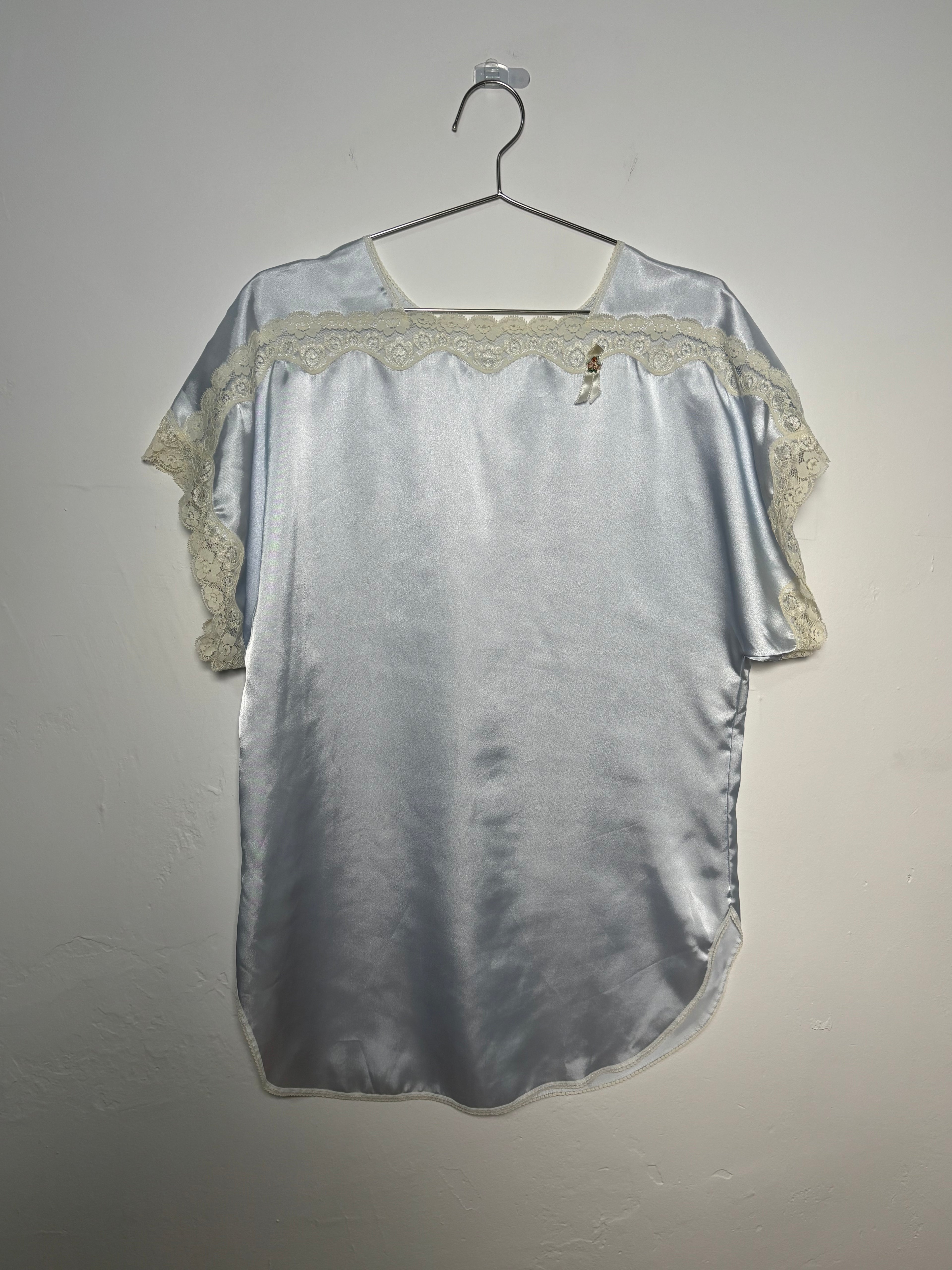 Vintage Light Blue Slip Dress