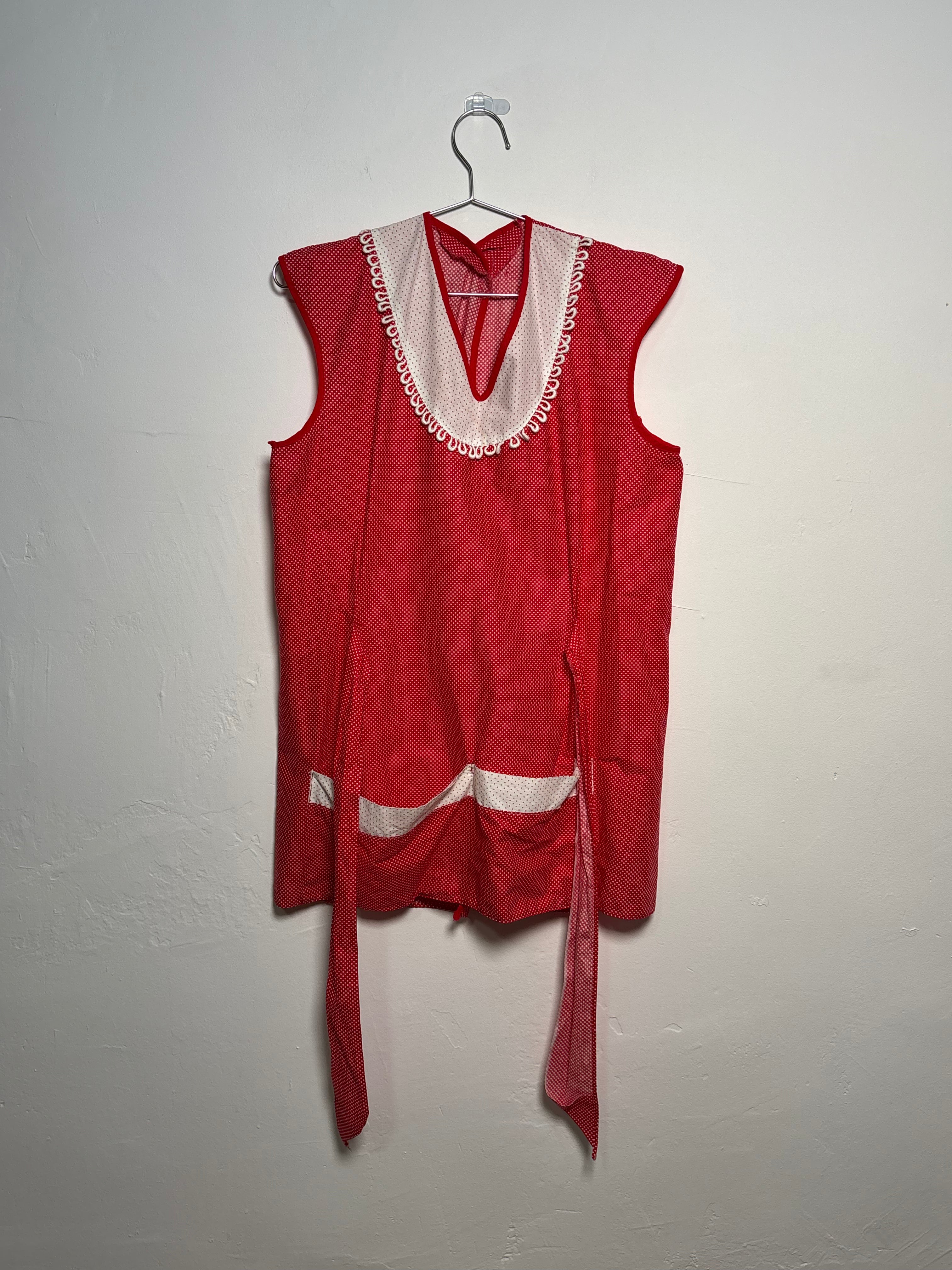 Vintage Polka-Dot Apron